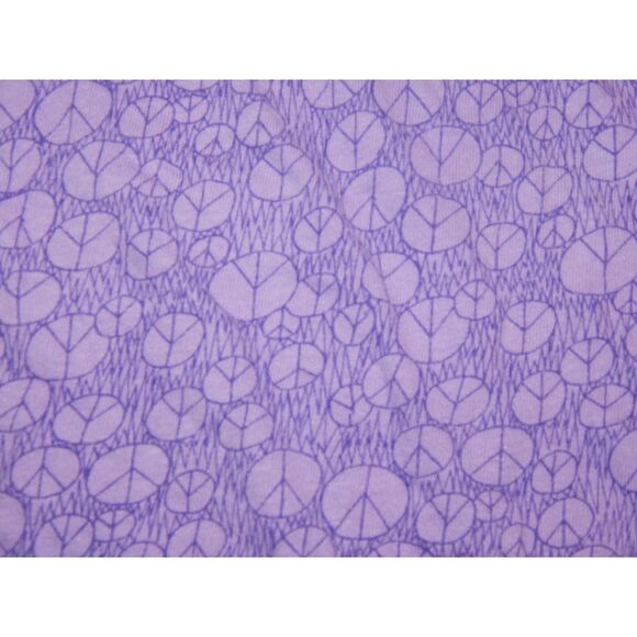 OLD NAVY girls medium purple peace sign printed graphic long sleeve shirt - Picture 4 of 4